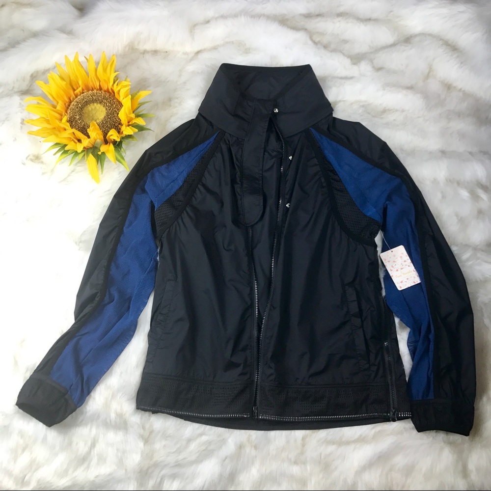Free People - Juno Moto Layering Jacket Black blue - Picture 3 of 8